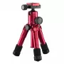 Tripod Mantona 21183 dla aparatów cyfrowych i analogowych, czerwony