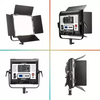 Lampa LED Walimex Rainbow 50 W Czarna Aluminium Plastik 50000 h