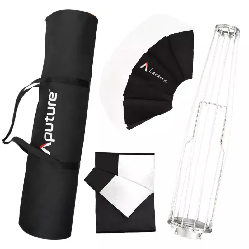 Aputure Lantern 90 Czarno-Biała 90 cm Pokrywa Dyfuzyjna Sprężynowa Klatka