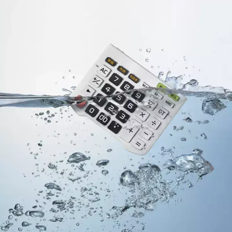 Kalkulator finansowy Casio WD-320MT biurkowy 12 cyfr czarno-biały