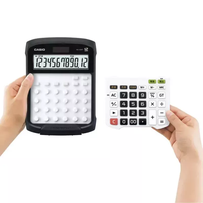 Kalkulator finansowy Casio WD-320MT biurkowy 12 cyfr czarno-biały