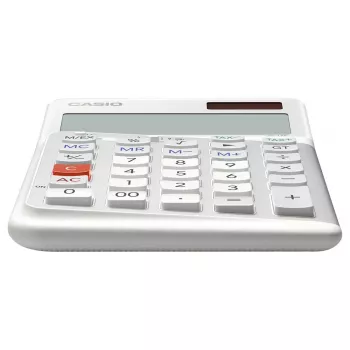 Kalkulator podstawowy Casio JE-12E-WE biurkowy 12 cyfr biały