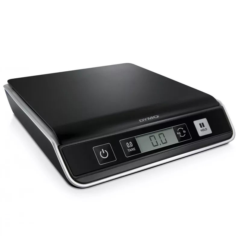 DYMO M5 Cyfrowa waga do paczek i wysyłki | udźwig do 5 kg | platforma 20 cm x 20 cm