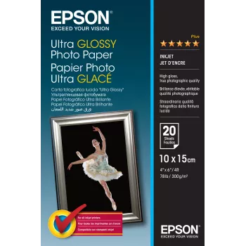 Epson Ultra Glossy Photo Paper - 10x15cm - 20 arkuszy