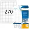 Samoprzylepne etykiety do drukarek HERMA Removable labels A4 17,8x10 mm