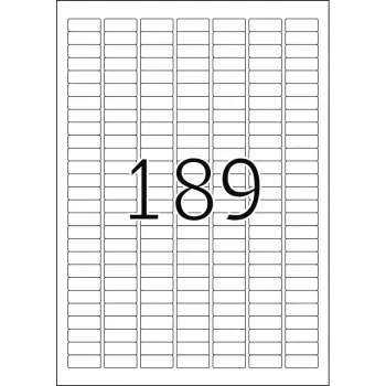 Samoprzylepne etykiety do drukarek HERMA Labels Premium A4 25.4x10 mm 4725 szt.