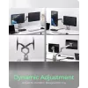 Uchwyt do monitora Icybox 61085 na 2 monitory z montażem na biurku — dwuramienny uchwyt do monitora na biurko