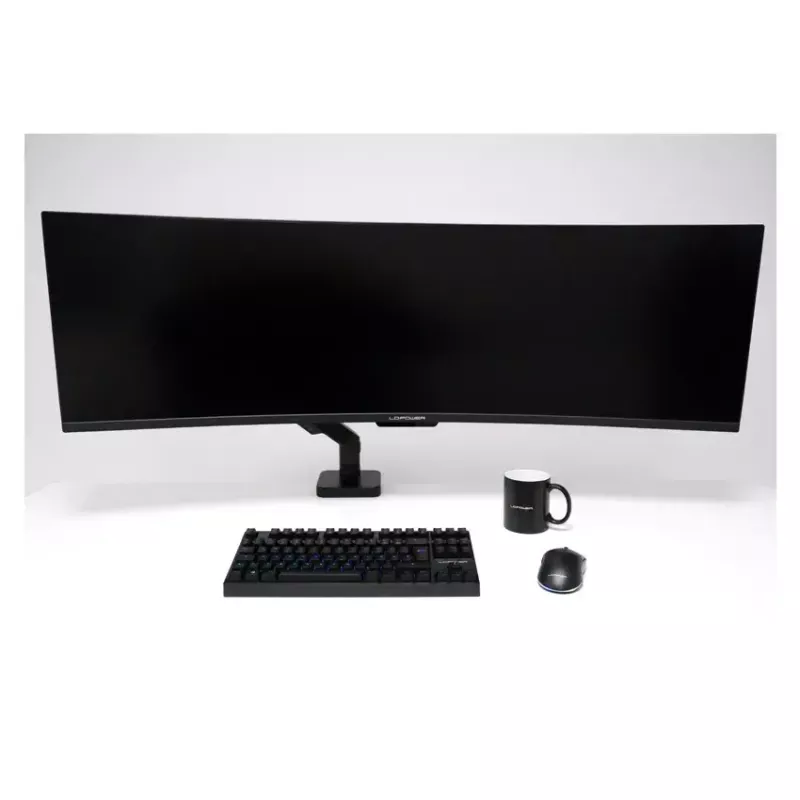 Uchwyt do monitora LC-Power LC-EQ-A49B 124.5 cm Czarny Zacisk 20 kg