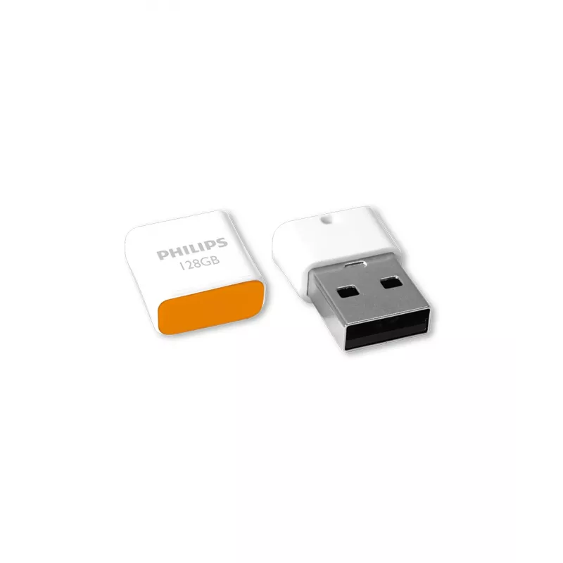 Philips Pico pamięć USB 128 GB USB Type-A 2.0 pomarańczowy, biały