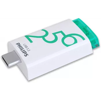 Philips USB 3.2 256GB Click Series Gen 1 USB-C Pamięć USB USB Typu-A 3.2 Gen 1 (3.1 Gen 1) Biały