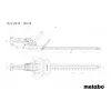 Metabo HS 18 LTX 55 Podwójne ostrze 2,6 kg Akumulator 18 V Litowo-jonowy