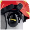Kask ochronny Uvex 9774238 Polietylen o wysokiej gęstości HDPE Czerwony Żółty