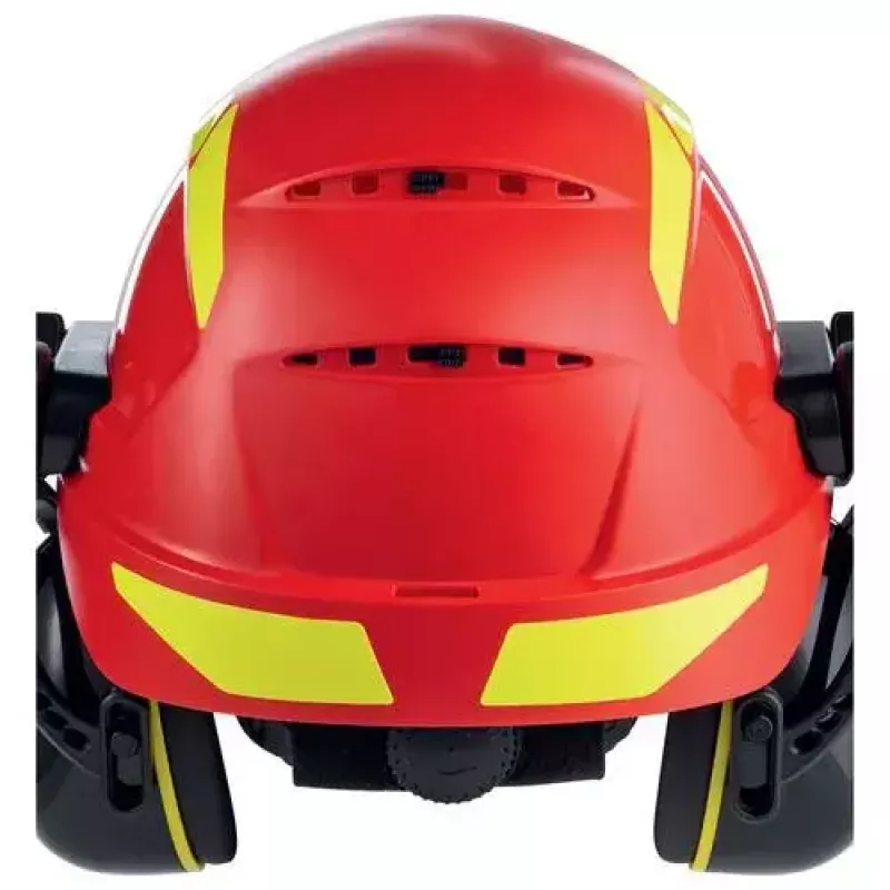 Kask ochronny Uvex 9774238 Polietylen o wysokiej gęstości HDPE Czerwony Żółty