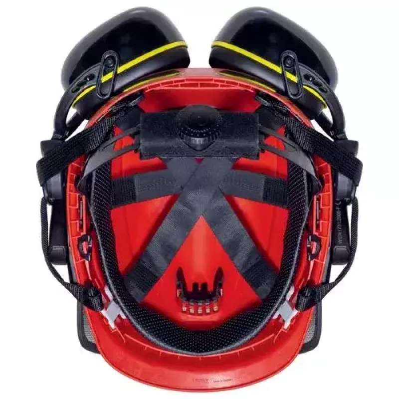 Kask ochronny Uvex 9774238 Polietylen o wysokiej gęstości HDPE Czerwony Żółty