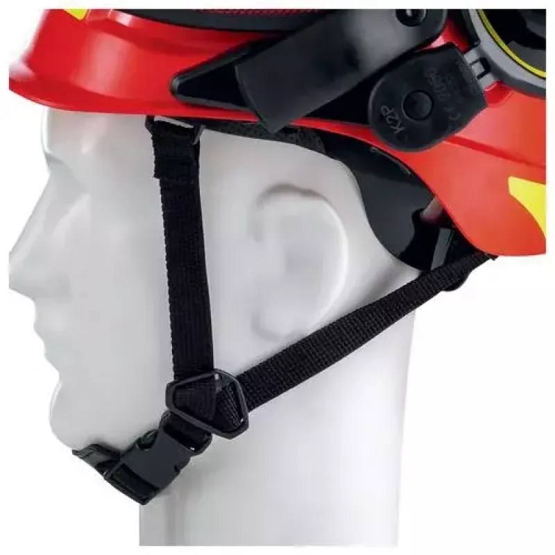 Kask ochronny Uvex 9774238 Polietylen o wysokiej gęstości HDPE Czerwony Żółty