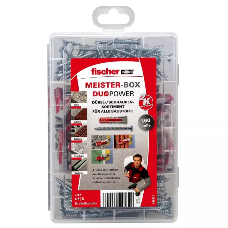 Kotwa rozporowa Fischer MEISTER-BOX DUOPOWER + wkręty