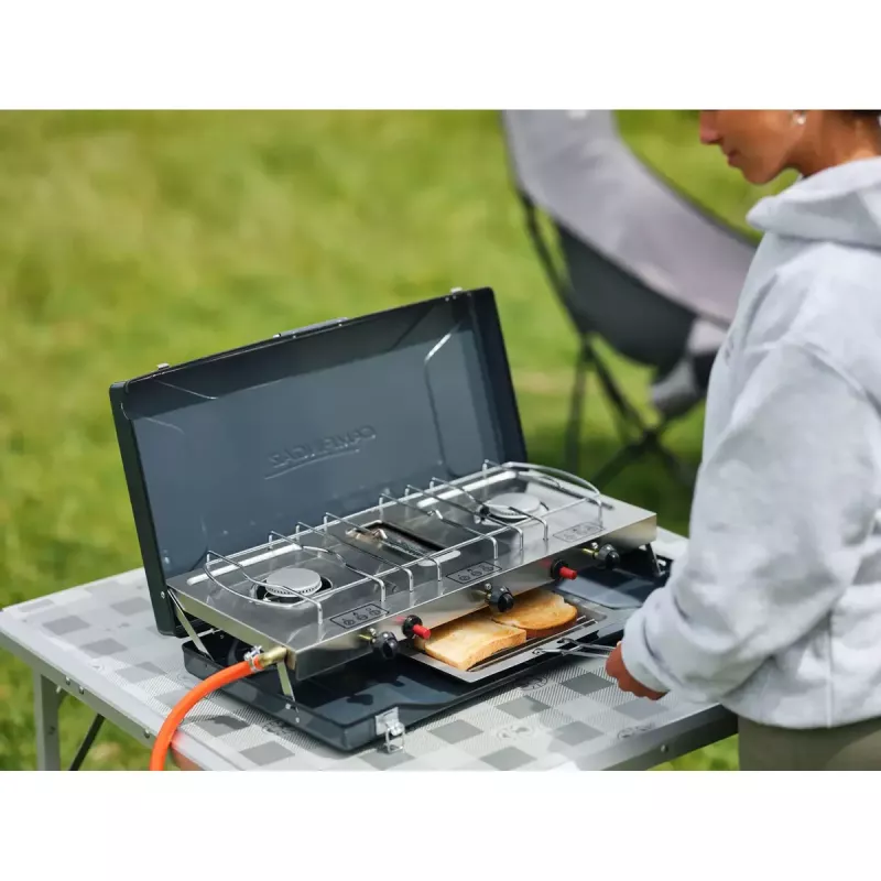 Camping Kitchen 2 Grill & Go CV Campingaz prostokątny metalowy 490x350x100 mm