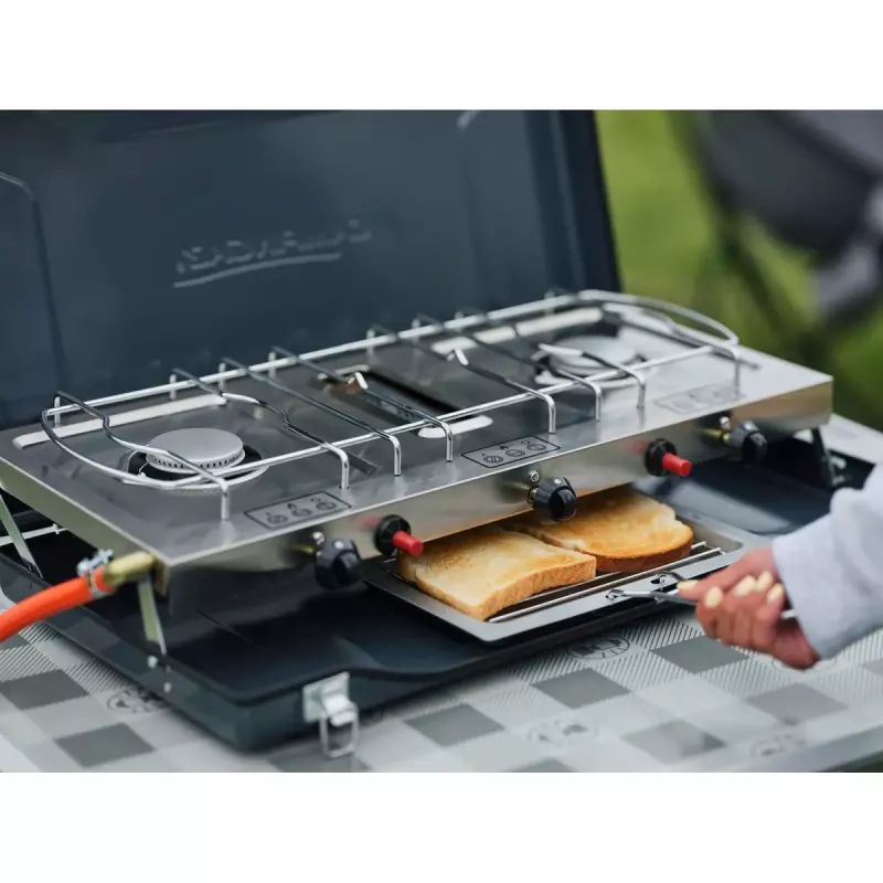 Camping Kitchen 2 Grill & Go CV Campingaz prostokątny metalowy 490x350x100 mm
