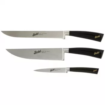 Zestaw noży kuchennych Berkel Elegance — ostrza ze stali nierdzewnej, 3 szt., długość ostrza 22 cm