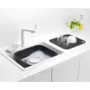 Komplet do zmywania Brabantia 302664 prostokątny szary 374x344x161 mm