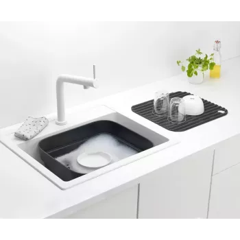 Komplet do zmywania Brabantia 302664 prostokątny szary 374x344x161 mm
