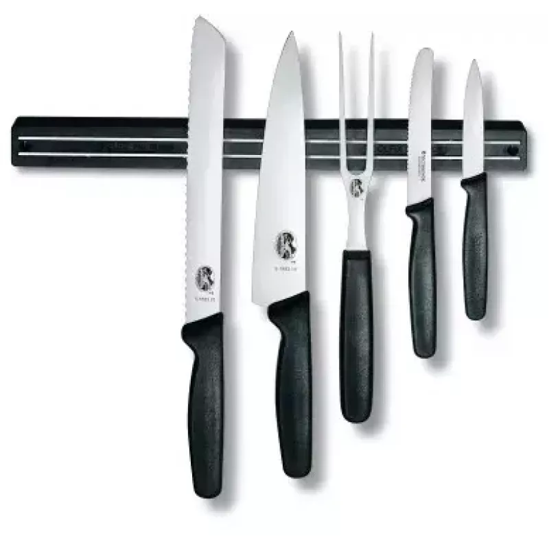Listwa magnetyczna na noże Victorinox czarna szerokość 30 mm długość 350 mm wysokość 22 mm