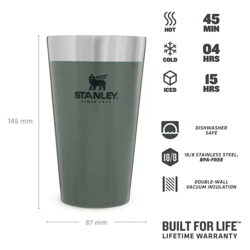 Kubek termiczny STANLEY Stacking Tumbler 0,47 L zielony