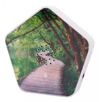 Maszyna dźwiękowa Olympia Sounds of Nature, biała, kompaktowe wymiary 135×30×130 mm