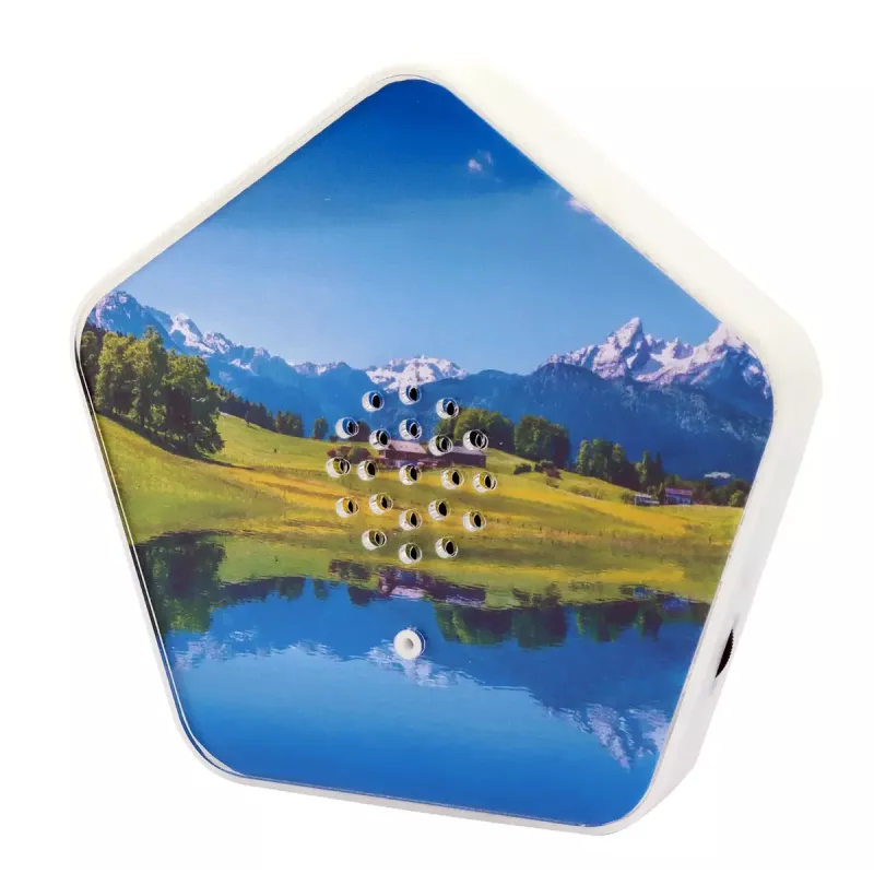 Maszyna dźwiękowa Olympia Sounds of Nature, biała, kompaktowe wymiary 135×30×130 mm