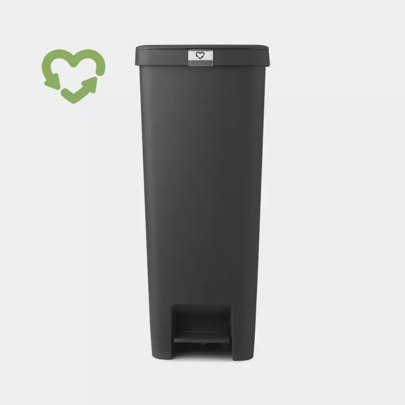 Brabantia Kosz na śmieci 40L narożny szary 800023