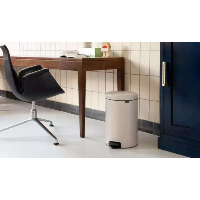 Kosz na śmieci Brabantia NewIcon 20 L okrągły beżowy