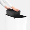Kosz na śmieci Brabantia 313547 34L prostokątny plastikowy biały