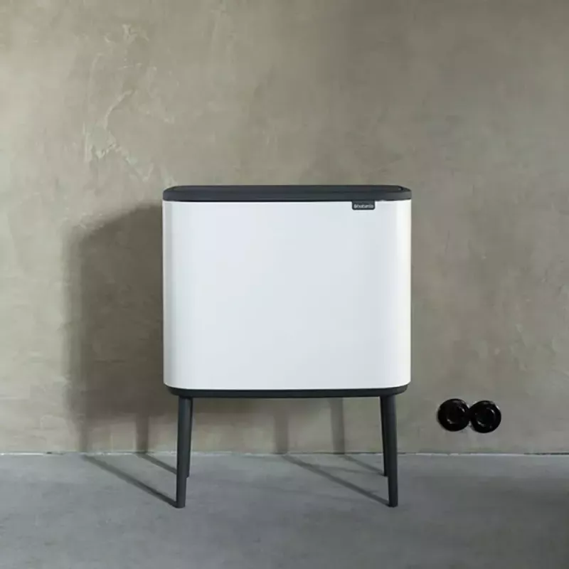 Kosz na śmieci Brabantia 313547 34L prostokątny plastikowy biały
