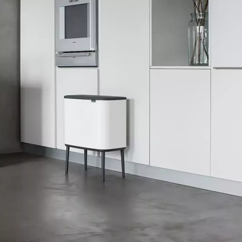 Kosz na śmieci Brabantia 313547 34L prostokątny plastikowy biały