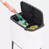 Kosz na śmieci Brabantia 313547 34L prostokątny plastikowy biały