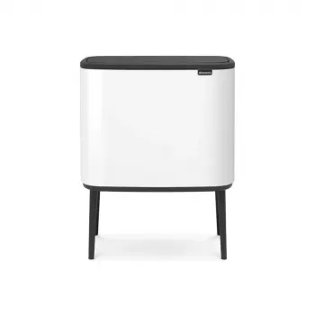 Kosz na śmieci Brabantia 313547 34L prostokątny plastikowy biały