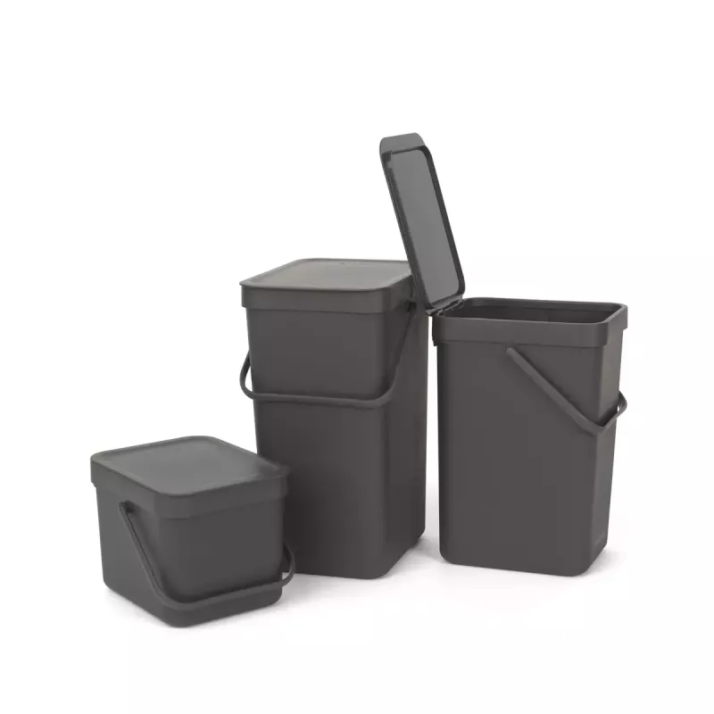 Kosz na śmieci Brabantia 109720 6L prostokątny szary
