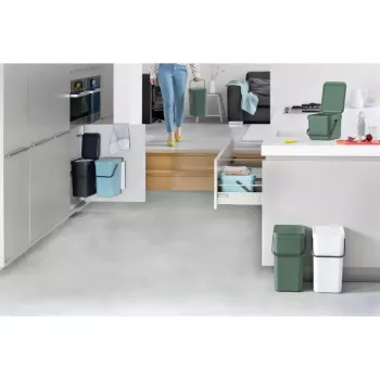 Kosz na śmieci Brabantia 129827 16L prostokątny zielony plastik