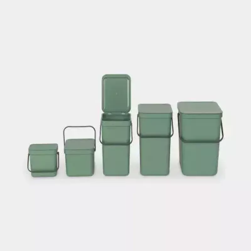 Kosz na śmieci Brabantia 129827 16L prostokątny zielony plastik