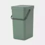 Kosz na śmieci Brabantia 129827 16L prostokątny zielony plastik