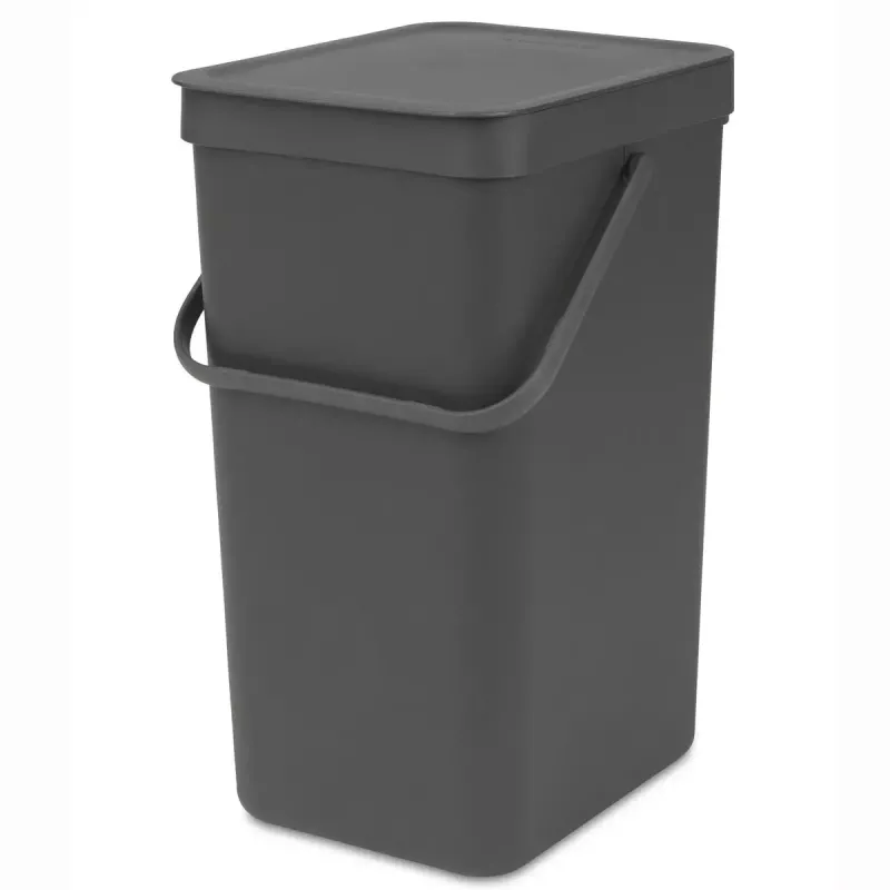 Kosz na śmieci Brabantia 109966 16 L prostokątny szary