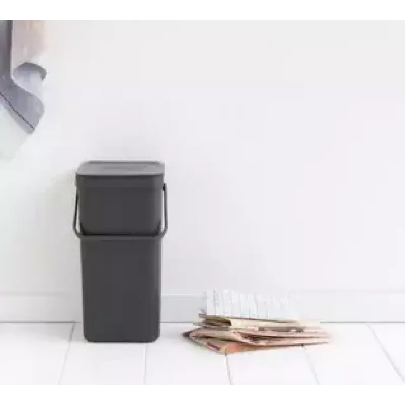 Kosz na śmieci Brabantia 109966 16 L prostokątny szary