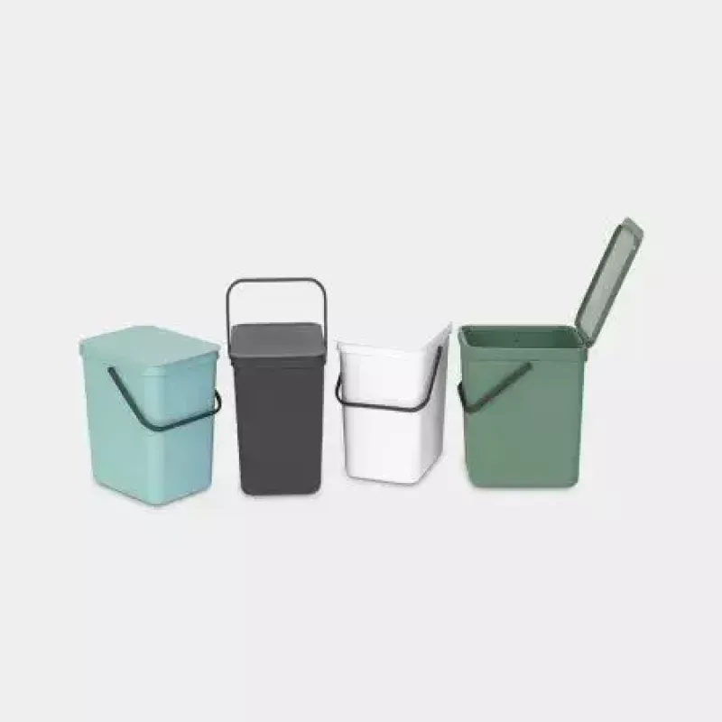 Kosz na śmieci Brabantia 129964 25L prostokątny plastikowy zielony