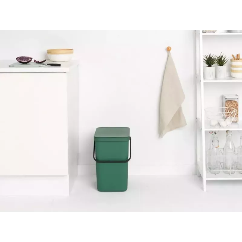 Kosz na śmieci Brabantia 129964 25L prostokątny plastikowy zielony