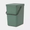 Kosz na śmieci Brabantia 129964 25L prostokątny plastikowy zielony