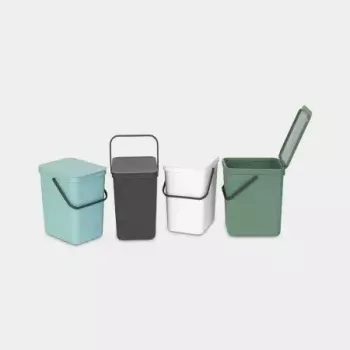 Kosz na śmieci Brabantia 129940 25L prostokątny plastikowy szary
