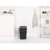 Kosz na śmieci Brabantia 129940 25L prostokątny plastikowy szary
