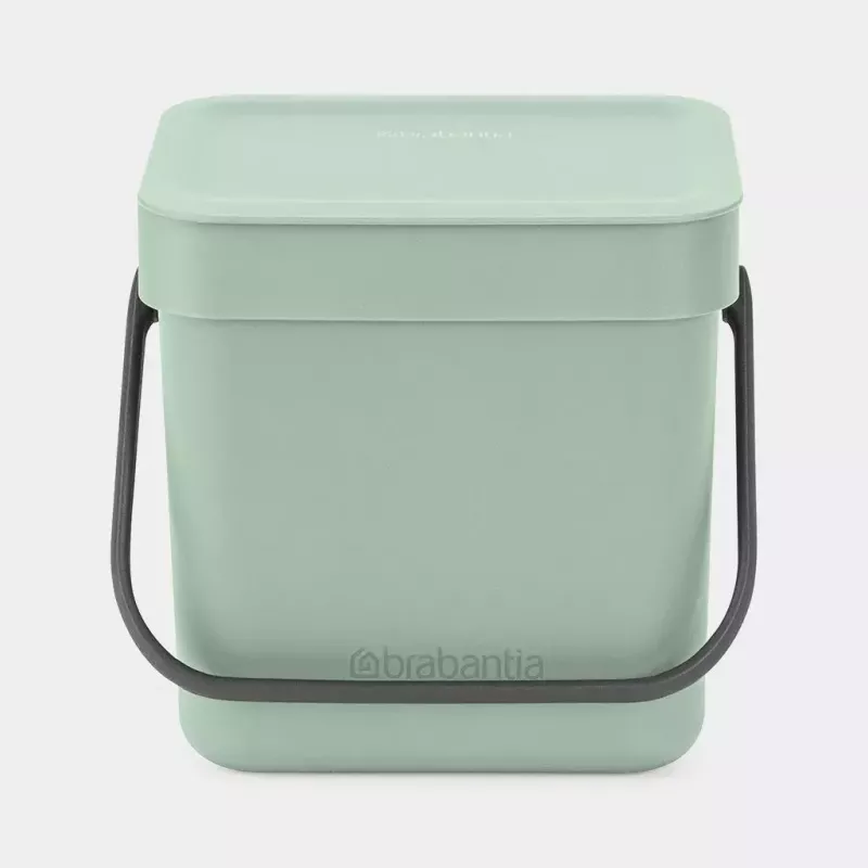 Kosz na odpady Brabantia Sort & Go 3 L zielony szerokość 188 mm głębokość 139 mm wysokość 181 mm
