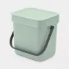 Kosz na odpady Brabantia Sort & Go 3 L zielony szerokość 188 mm głębokość 139 mm wysokość 181 mm