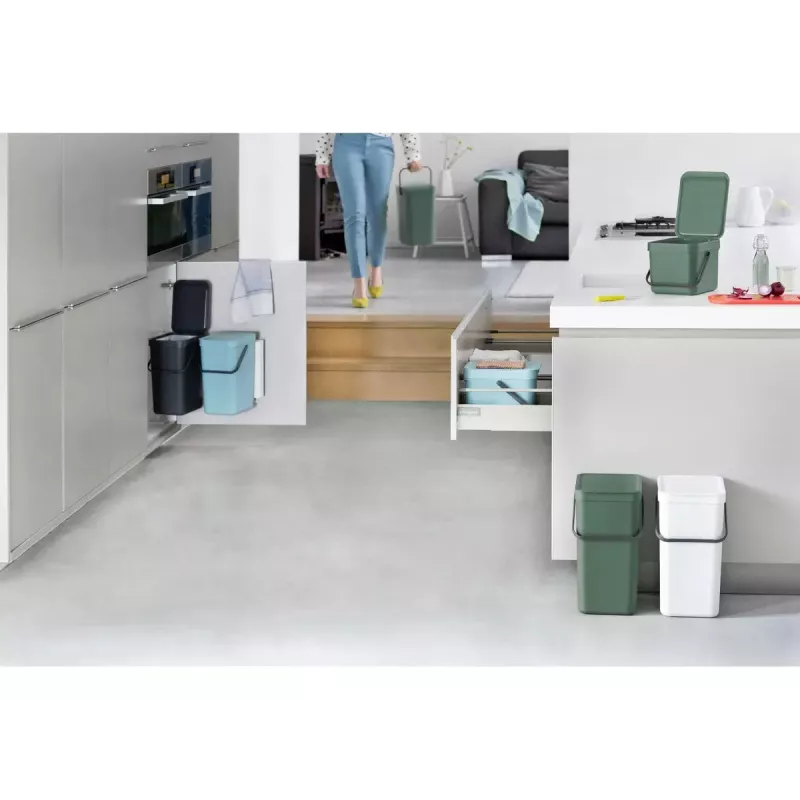 Brabantia Sort & Go 6 L Szary Kosz Na Odpady 200x245x181 mm